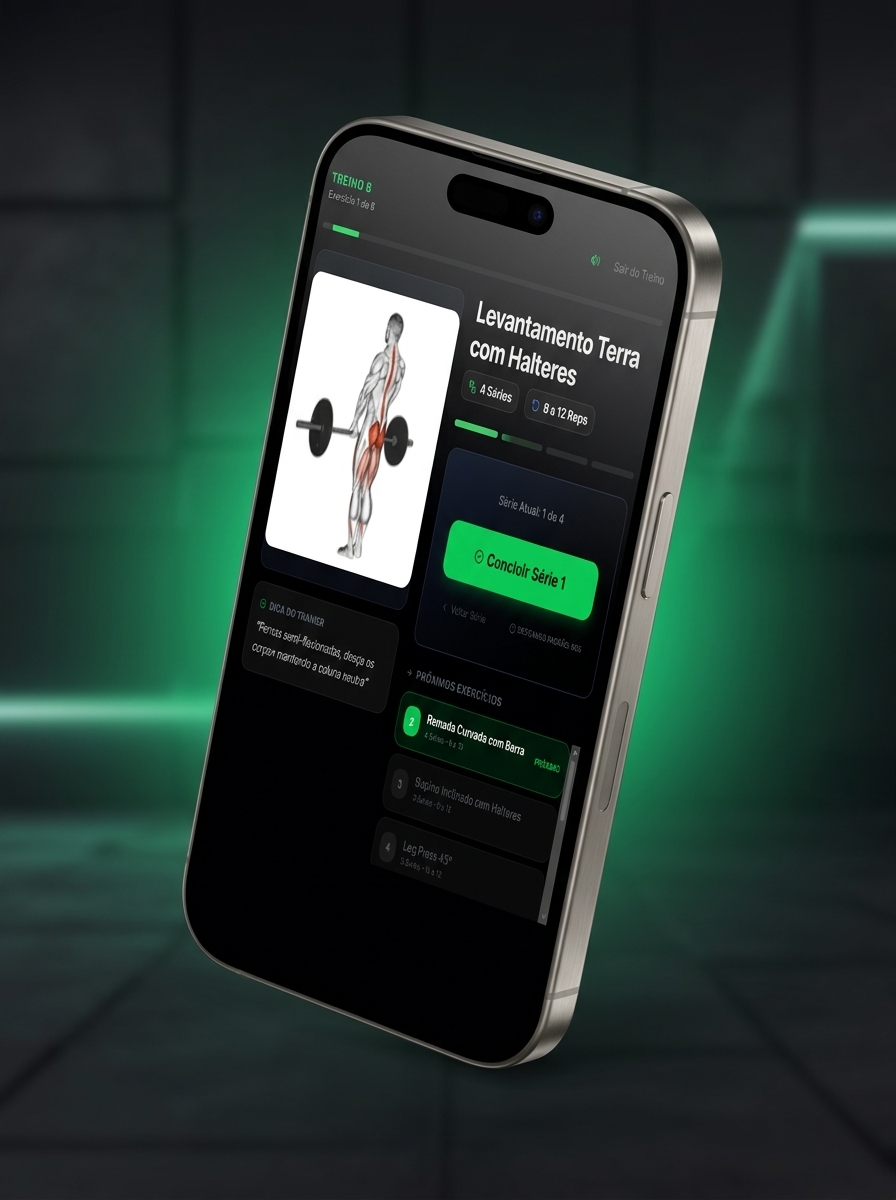 FitPlan Pro Treino no Smartphone
